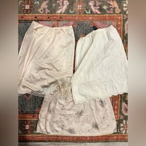 Lot of Vintage Slip Skirts